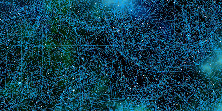 illustration of network of lines